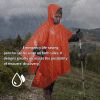 Thermal raincoat and survival blanket