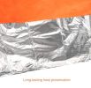 Thermal raincoat and survival blanket