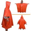 Thermal raincoat and survival blanket