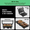 3-in-1 Electric Panini Press & Grill