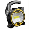 LED Camping Flashlight Lantern AA Battery Power Floodlight + Side Torch Light