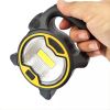 LED Camping Flashlight Lantern AA Battery Power Floodlight + Side Torch Light
