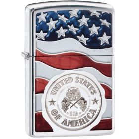 ZIPPO DON'T TREAD ON ME (Option: STREET CHROME)
