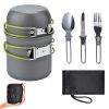 5Pcs Lightweight Camping Cookware Mess Kit