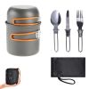 5Pcs Lightweight Camping Cookware Mess Kit